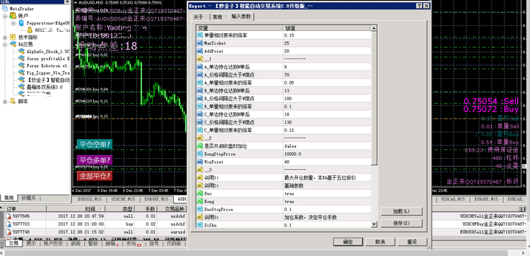 炒(超）金子智能交易系统2.0升级版 对冲趋势外汇EA马丁m...